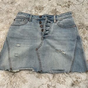 Free people denim skirt size 26
